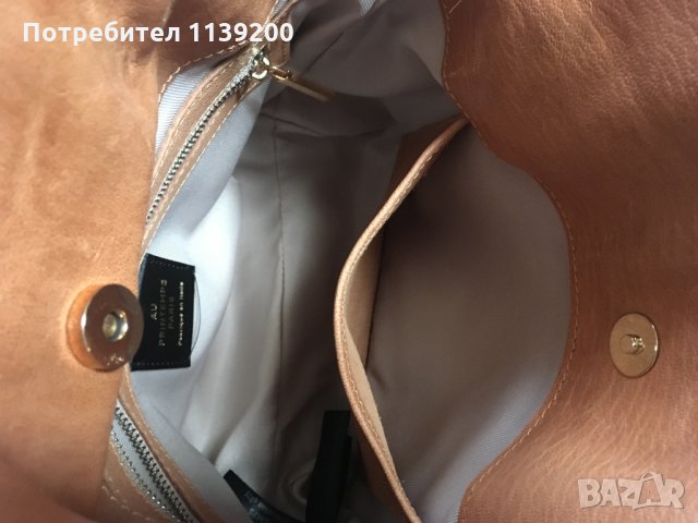 Printemps Paris френска дамска бежова чанта с дълга дръжка , снимка 14 - Чанти - 27273549