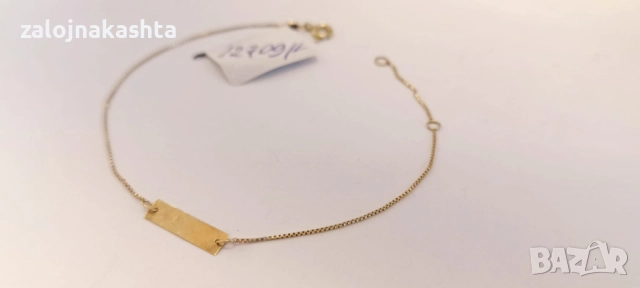 Златна гривна-0,56гр/14кр, снимка 2 - Гривни - 52648913