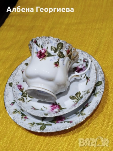 Порцеланов сервиз за кафе 🍵🌹🍵🌹„CHODZIEZ “POLAND, снимка 6 - Сервизи - 53425116