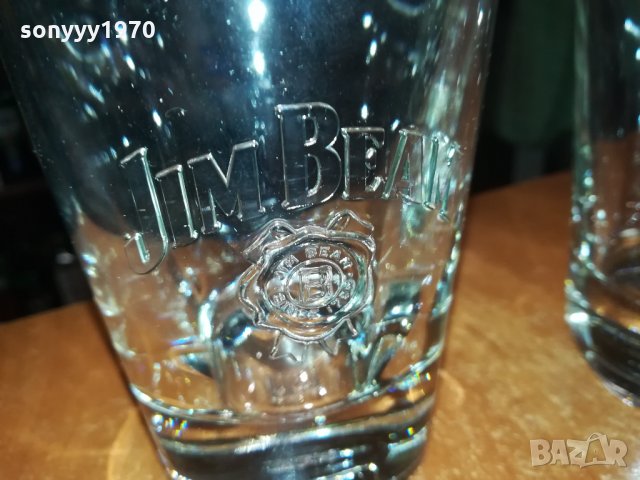 JIM BEAM-МАСИВНИ ТЕЖКИ 2БР ЧАШИ ЗА УИСКИ 2911212255, снимка 6 - Колекции - 34972062