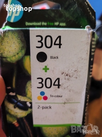 Оригинален комплект мастилници HP 304 (Черно + Цветно) – за принтери HP , снимка 2 - Консумативи за принтери - 53217459