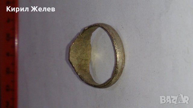 Старинен пръстен над стогодишен сачан орнаментиран - 66811, снимка 4 - Антикварни и старинни предмети - 28984522