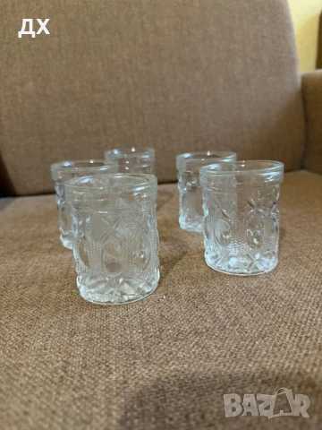 5 стъклени чаши, снимка 1