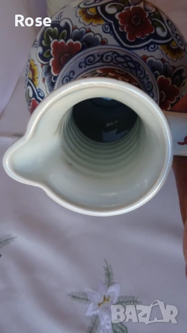 Стомна/кана с метален  капак- Antiquk  "Стар Делфт" , снимка 10 - Вази - 51425253