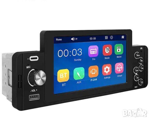 Мултимедия, плеър, за кола, единичен дин, тъчскрийн, USB, блутут MP3, тъч екран, дисплей, Автомобил, снимка 10 - Аксесоари и консумативи - 43750584