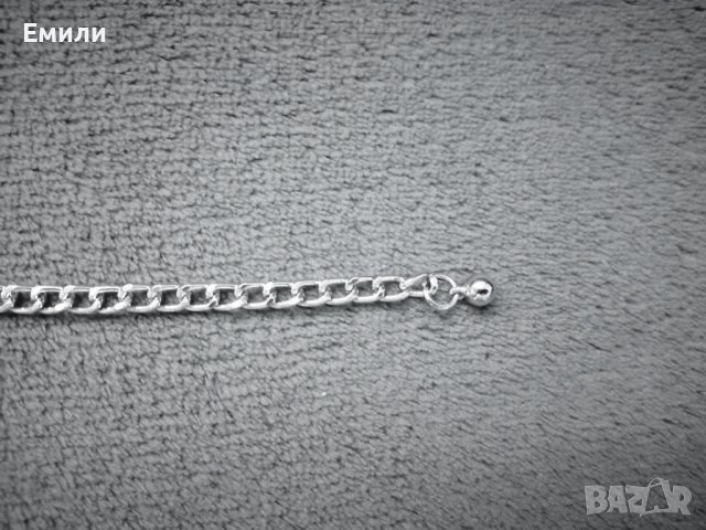 Колан тип верижка с халки в сребрист цвят , снимка 6 - Колани - 36696659