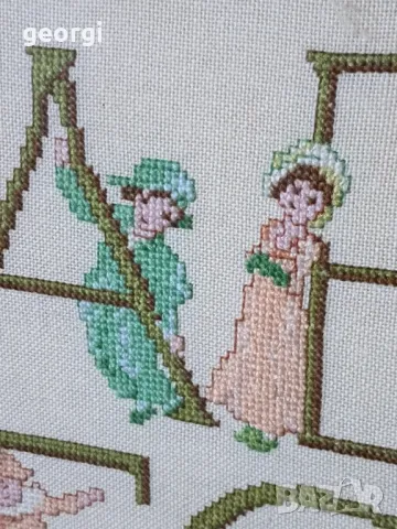 гоблен с азбуката на латиница, снимка 13 - Гоблени - 47720346