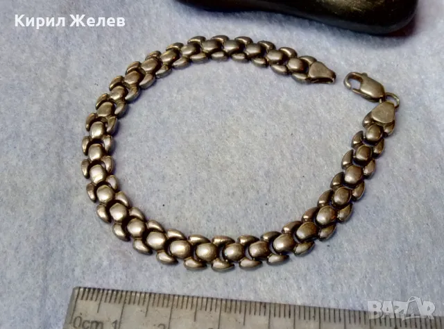 Стара СРЕБЪРНА ГРИВНА СРЕБРО ВИСОКА ПРОБА ЗДРАВА РЯДКА РЕТРО ПЛЕТКА РЪЧНА МАЙСТОРСКА ИЗРАБОТКА 20285, снимка 6 - Антикварни и старинни предмети - 49273238