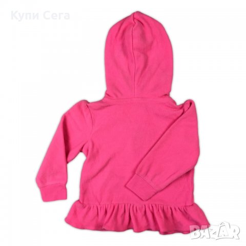 Неонов Розов Суичър Суитшърт Суитчър Горнище с Цип Качулка, снимка 3 - Бебешки якета и елеци - 27710889