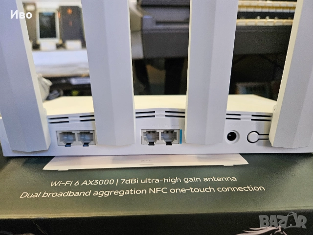 Ритер ZTE T3000 В отлично техническо и визуално състояние., снимка 8 - Рутери - 52005915