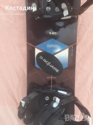 Сноуборд  B-square multix 145см.   с автомати , снимка 4 - Зимни спортове - 52461668
