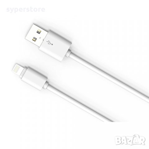 Кабел Lightning към USB2.0 за iPhone LDNIO SY-03 SS001121 1m Бял преходник Lightning to USB M/M, снимка 1 - USB кабели - 32285507