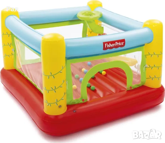 Надуваем детски батут Fisher Price на BESTWAY - 175 х 173 х 135 см, снимка 1