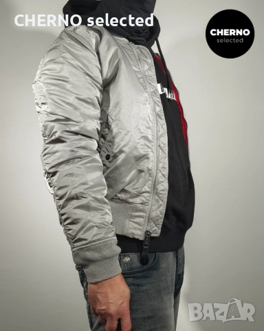 Яке бомбър ALPHA INDUSTRIES MA-1 – размер L•M – отлично състояние, снимка 7 - Якета - 52977206