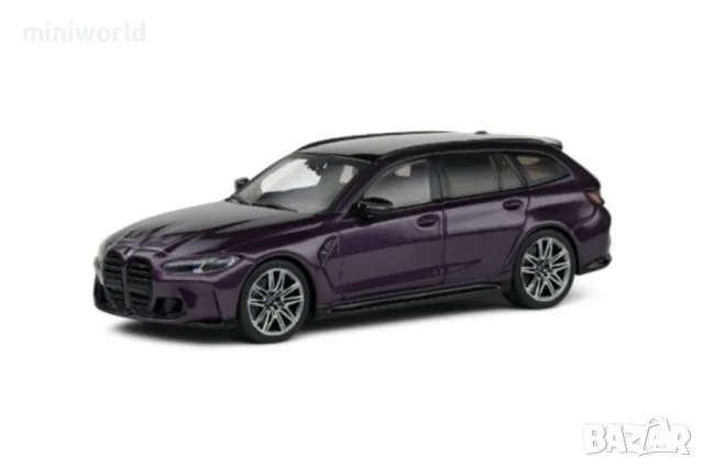 BMW M3 Touring Kombi G81 2023 - мащаб 1:43 на Solido моделът е нов в PVC дисплей-кейс, снимка 9 - Колекции - 49560263