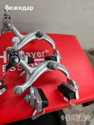 Спирачки Dia-Compe 400 и ръкохватки Dia-Compe Aero, снимка 3 - Части за велосипеди - 50455103