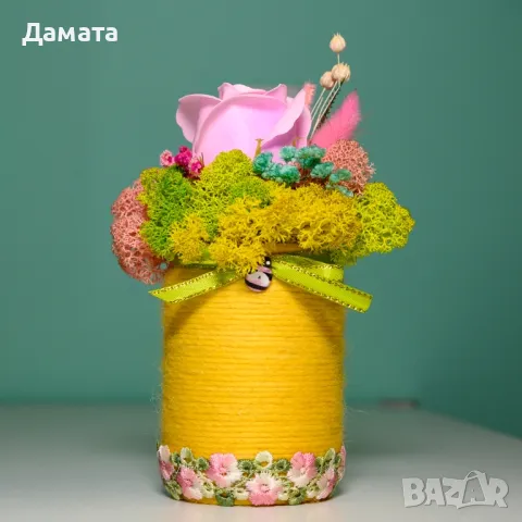 Различни видове кашпи със скандинавски мъх , снимка 8 - Декорация за дома - 45370583