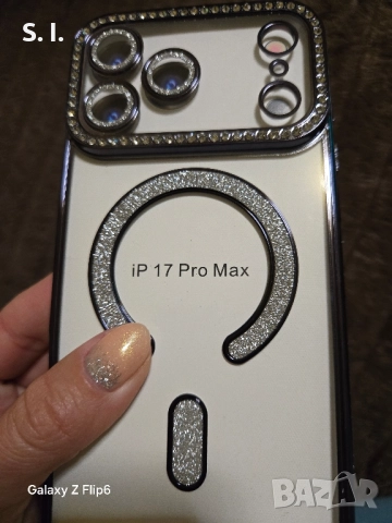 Кейс с кристали за iPhone 17 Pro Max, снимка 2 - Калъфи, кейсове - 52179014