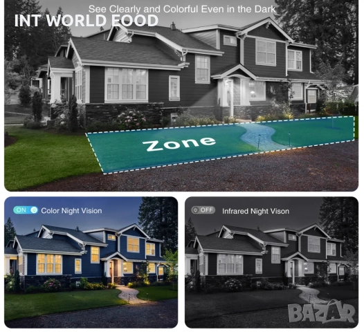 5K 10MP HD IP WiFi PTZ Kамера Двоен обектив с двоен екран AI автоматично проследяване P2P O-KAM APP, снимка 11 - IP камери - 52063369