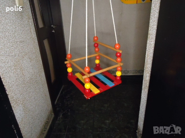 детска дървена люлка ,пластмасова люлка, снимка 4 - Други - 52593951