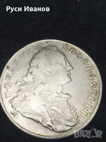 Сребърна монета 1776г., снимка 2 - Нумизматика и бонистика - 32243546