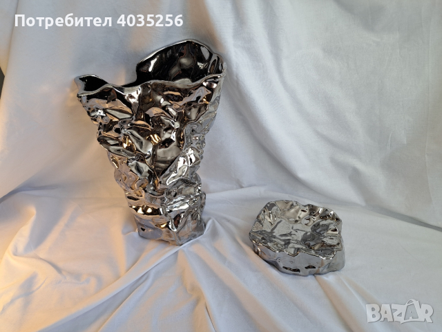 Комплект ваза и пепелник, снимка 2 - Вази - 44908892