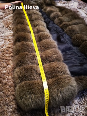 Дълъг  елек от естествен косъм , снимка 4 - Елеци - 34385712