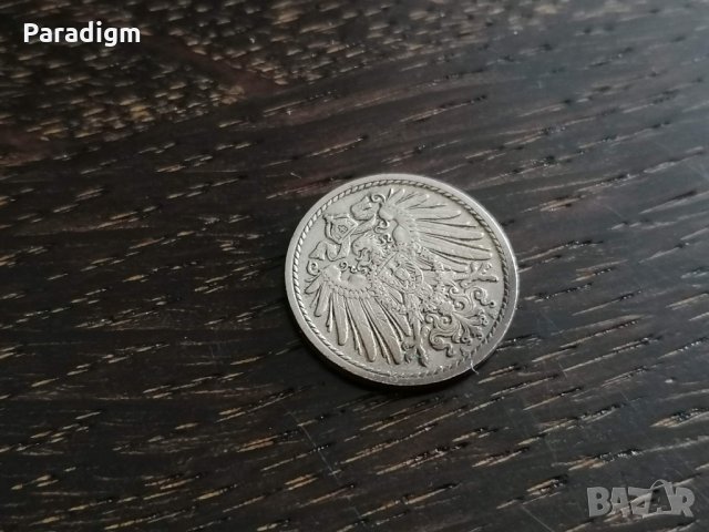 Райх монета - Германия - 5 пфенига | 1913г.; серия А, снимка 2 - Нумизматика и бонистика - 27913228