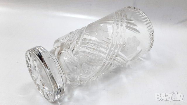 Стара кристална ваза  (2.2.6), снимка 5 - Антикварни и старинни предмети - 34569862