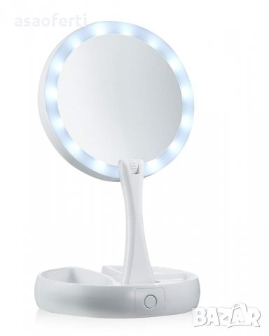 Сгъваемо LED огледало My FoldAway Mirror , снимка 7 - Други стоки за дома - 26428770