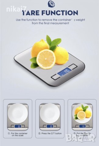 цифрова кухненска везна Неръждаема точност 0,01г/5кг храна/мляко/ядки, снимка 6 - Рутери - 42944091