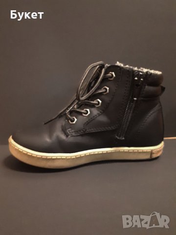 Детски зимни подватени ботуши - черни, снимка 2 - Детски боти и ботуши - 35428539