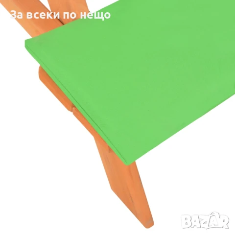 Детска маса за пикник с пейки, 89x79x50 см, ела масив Код P984, снимка 4 - Други - 51156003