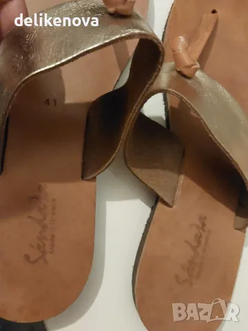 Sandalia. Size 41 100% Кожа Нови чехли, снимка 3 - Чехли - 47259712