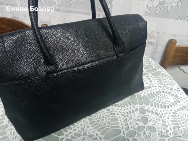 черна дамска чанта Zara, снимка 2 - Чанти - 50324287
