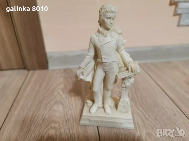 Стара масивна статуетка Моцарт, снимка 3 - Антикварни и старинни предмети - 50196658