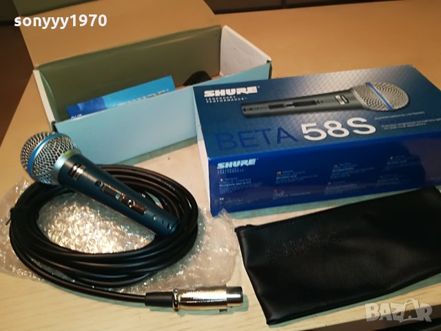PROFI-shure beta 58s mic-пълен комплект-вокален микрофон, снимка 7 - Микрофони - 26569590