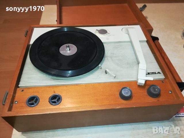 ГРАМОФОН В ДЪРВЕН КУФАР 0512231206, снимка 3 - Грамофони - 43282124