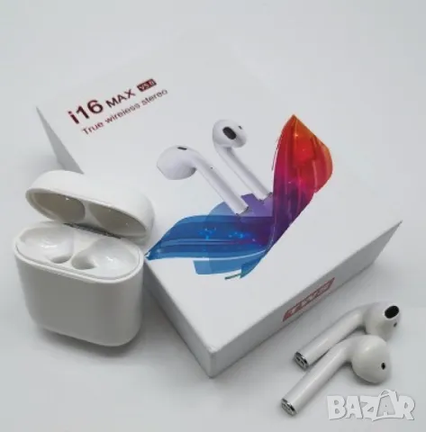Безжични слушалки с управление на всички функции чрез докосване i16 Max TWS , снимка 1