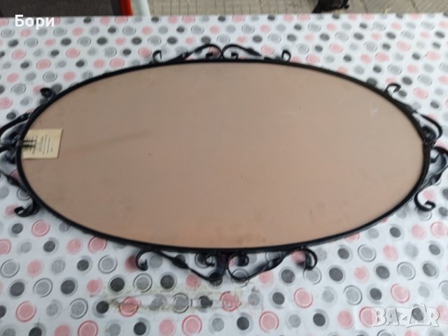 Старо огледало 1983г рамка ковано желязо, снимка 13 - Огледала - 38299963