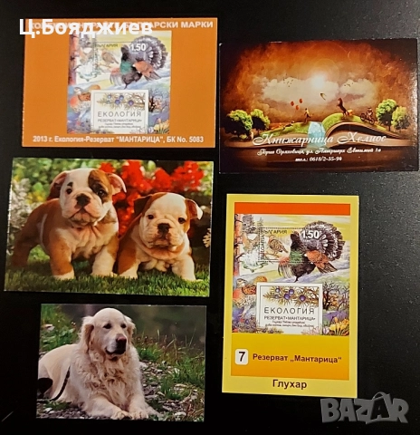 11 бр. стари календарчета - животни, 2014 г. -2017 г., снимка 2 - Филателия - 52111416