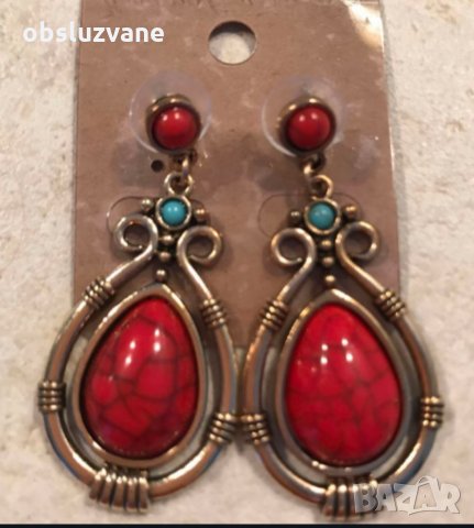 Обеци "Огнени капки" 💥, снимка 1