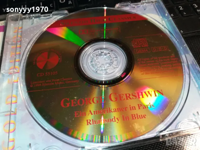 GERSHWIN-ORIGINAL CD-ВНОС GERMANY 2912240740, снимка 2 - CD дискове - 48485796