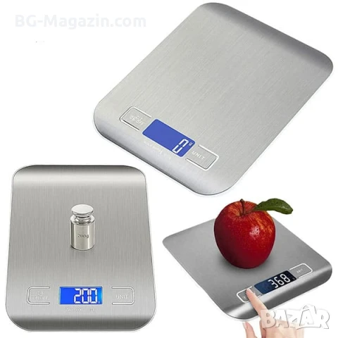 Точна кухненска електронна везна кантар за храна кафе зеленчуци плодове професионална дигиталена, снимка 6 - Везни - 50921785