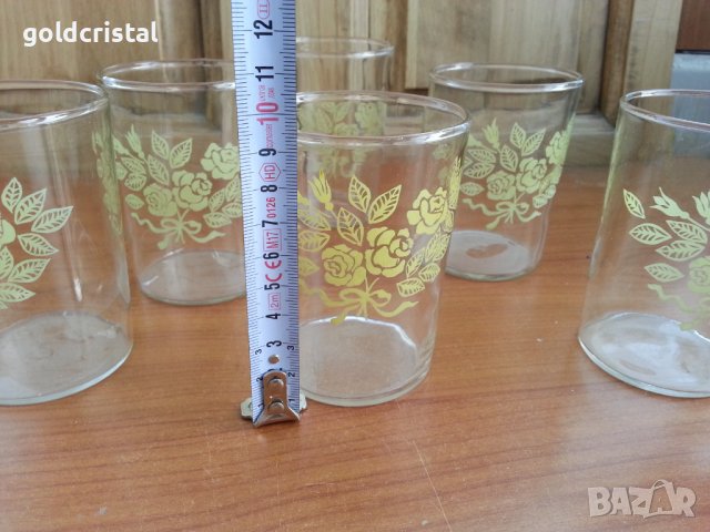 Руски стъклени чаши за стакани подстакани , снимка 1