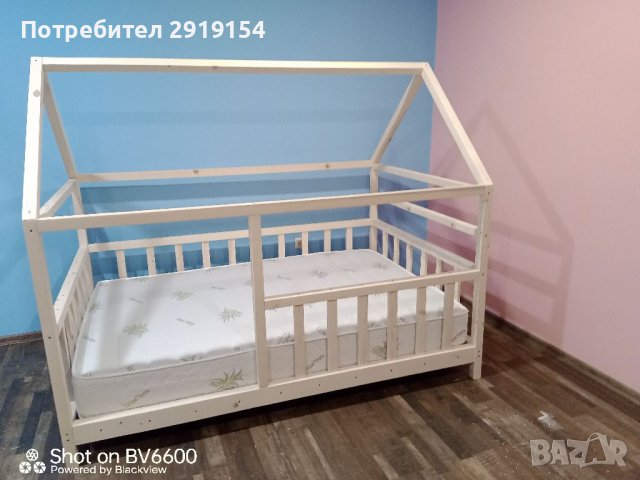 Детско легло тип къщичка, снимка 6 - Бебешки легла и матраци - 37087321