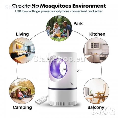  UV лампа против насекоми, комари, мухи, снимка 5 - Други стоки за дома - 38491871