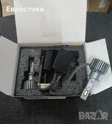 Sycreek комплект LED крушки за фарове H1, 2 броя, 35000LM 6000K студено бяло, снимка 8 - Аксесоари и консумативи - 48546437