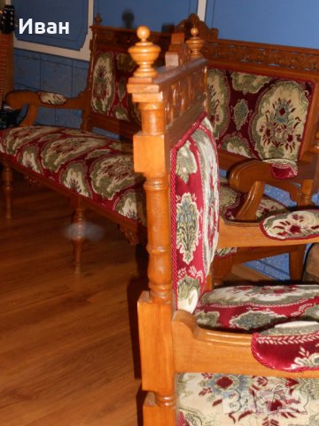 Диван с шест стола, снимка 10 - Столове - 27479600