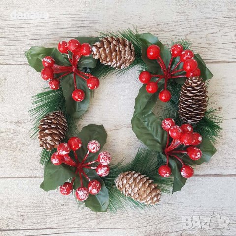 3196 Коледен венец Зимно вълшебство, 19 см